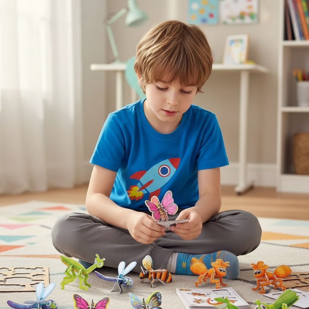 Interactive 3D Animal Puzzle Set for Learning and Fun