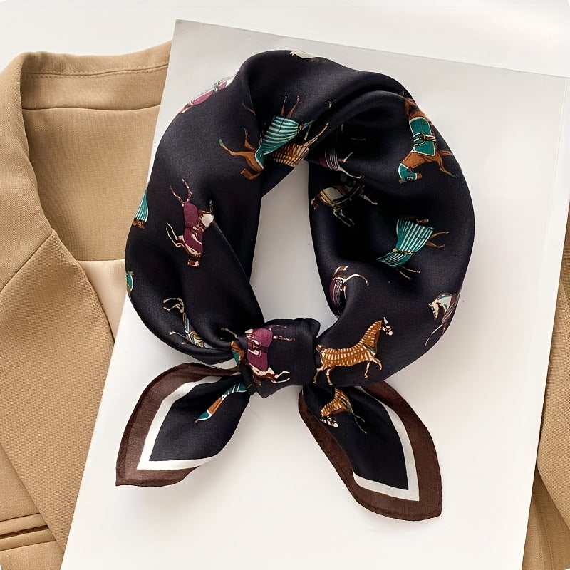 Silk Scarf | Animal Print | Lightweight & Breathable | Silk