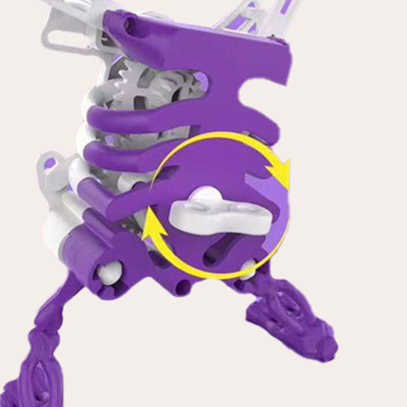 3D Printed Dancing Skeleton Halloween Decoration with Light & Sound Effects