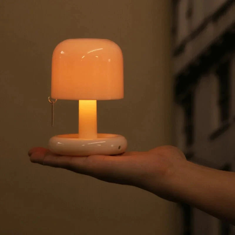 Portable LED Table Lamp | USB Rechargeable Mini Sunset Light | Warm Ambient Glow | Compact & Eco-Friendly Design
