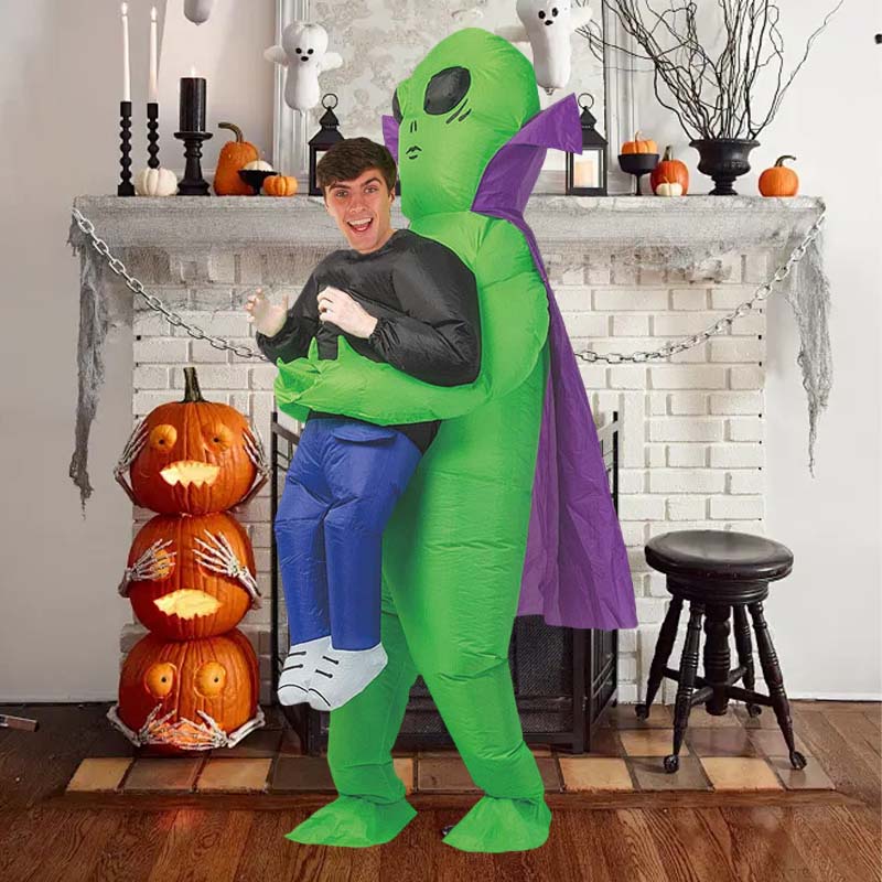 Inflatable Alien Costume with Crown Detail for Halloween Parties