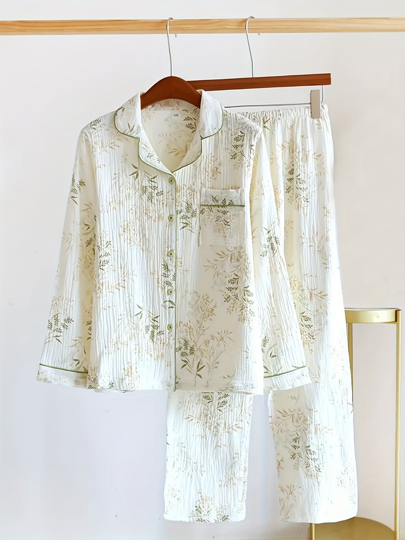 Women's Pajama Set | Long Sleeve | Soft Polyester Comfort | Machine Washable