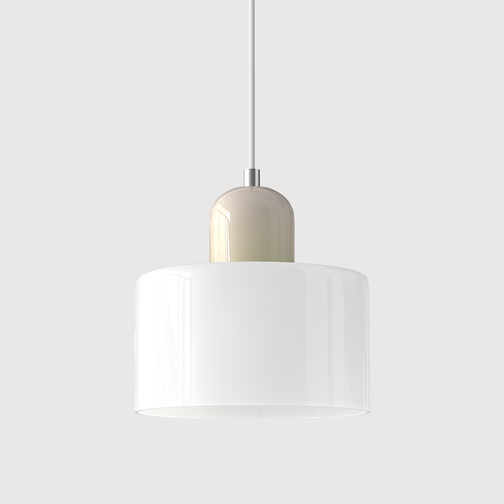 Pendant Light | Bauhaus-Inspired Glass Shade | Adjustable Hanging Length | Easy Assembly