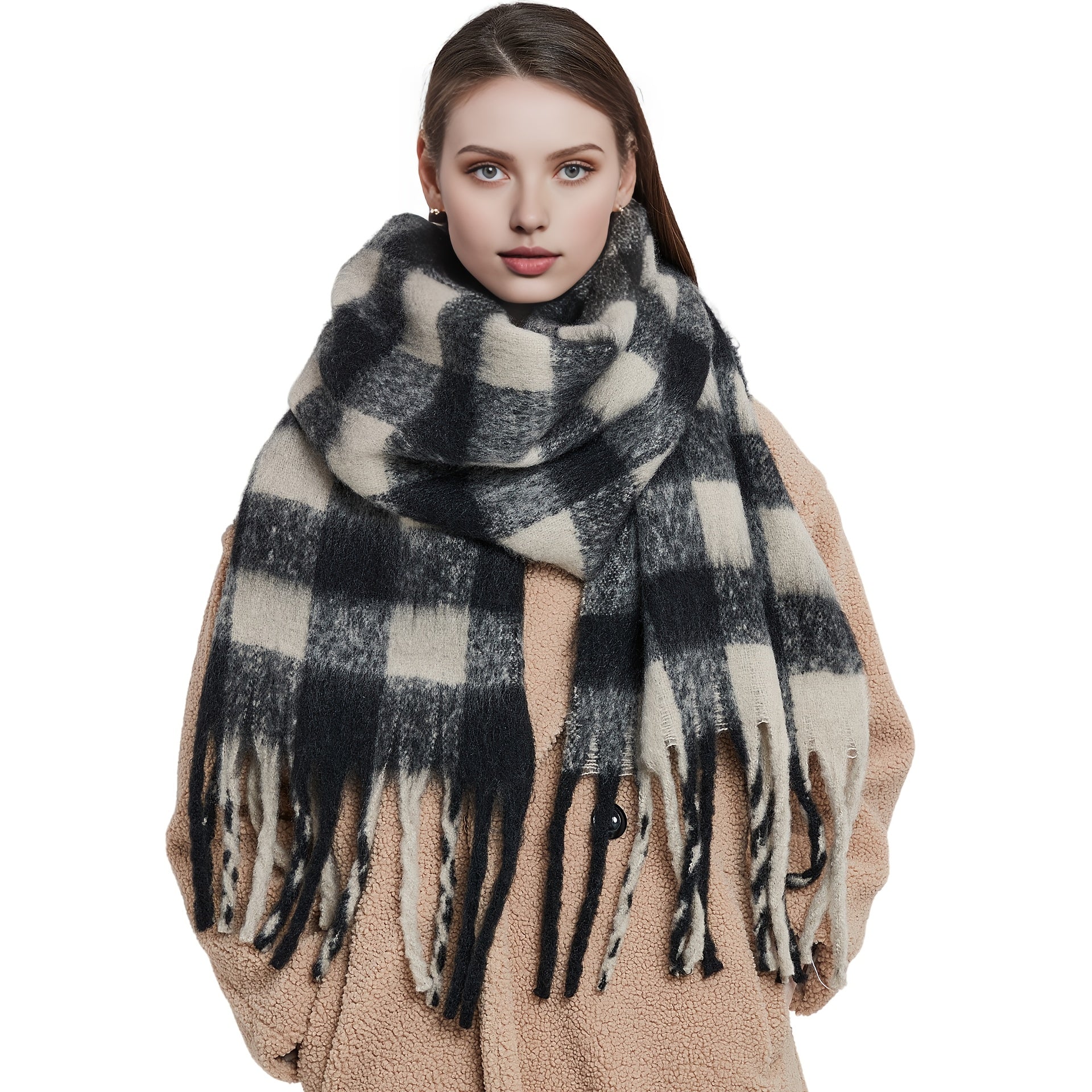 Knit Scarf | Thick Warm | Superior Cold Weather Comfort | Polyester