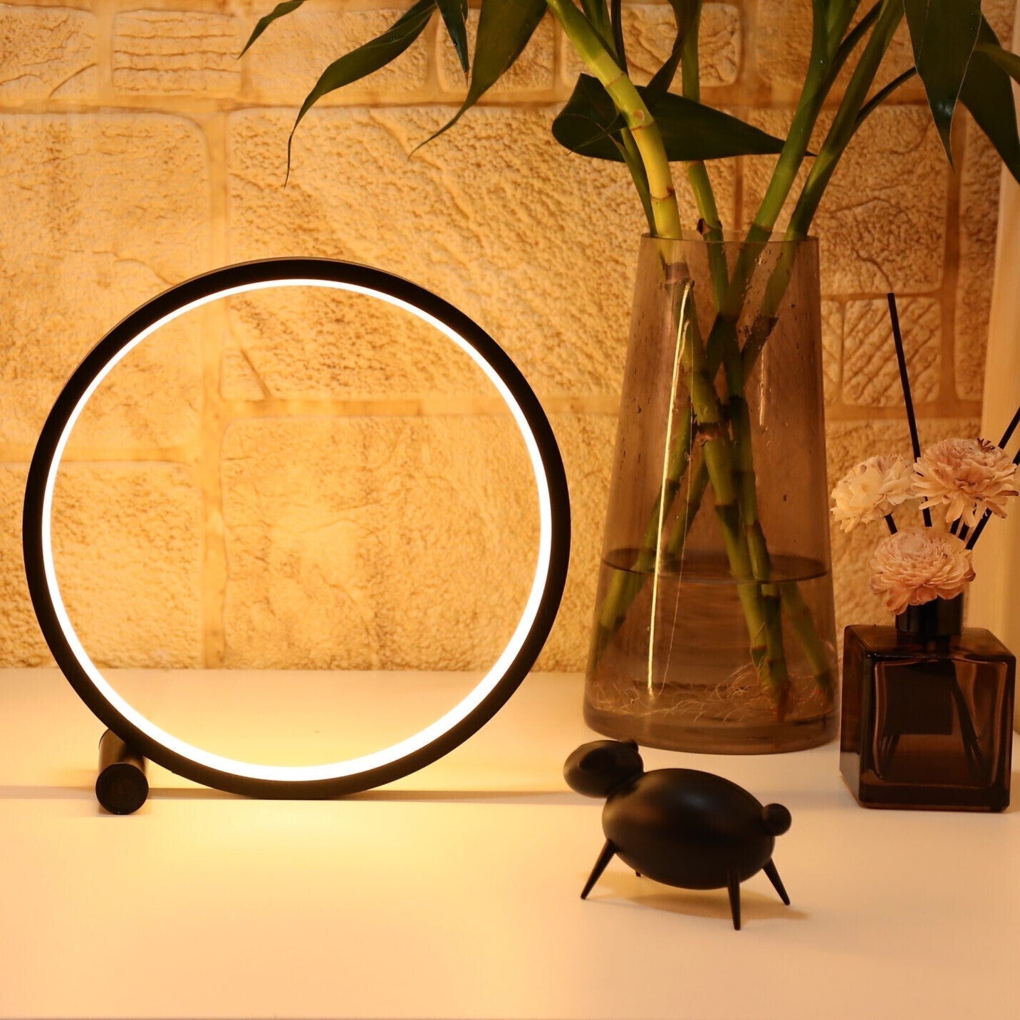 Taavita Nightstand Lamp - Dimmable LED with Minimalistic Design for Modern Homes