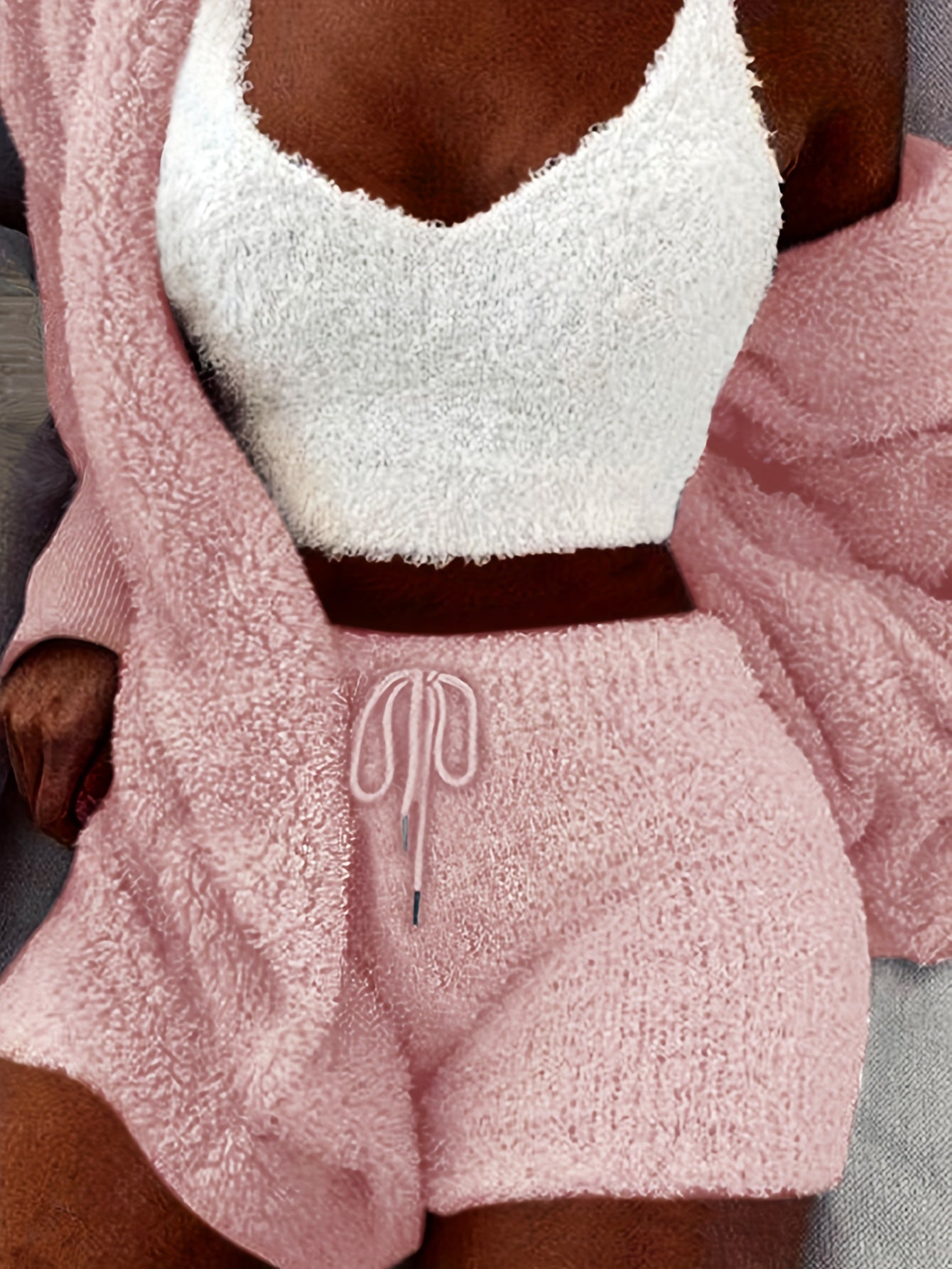 Women’s Pajama Set | 3-Piece Cozy | Winter Comfort Wear | Polyester