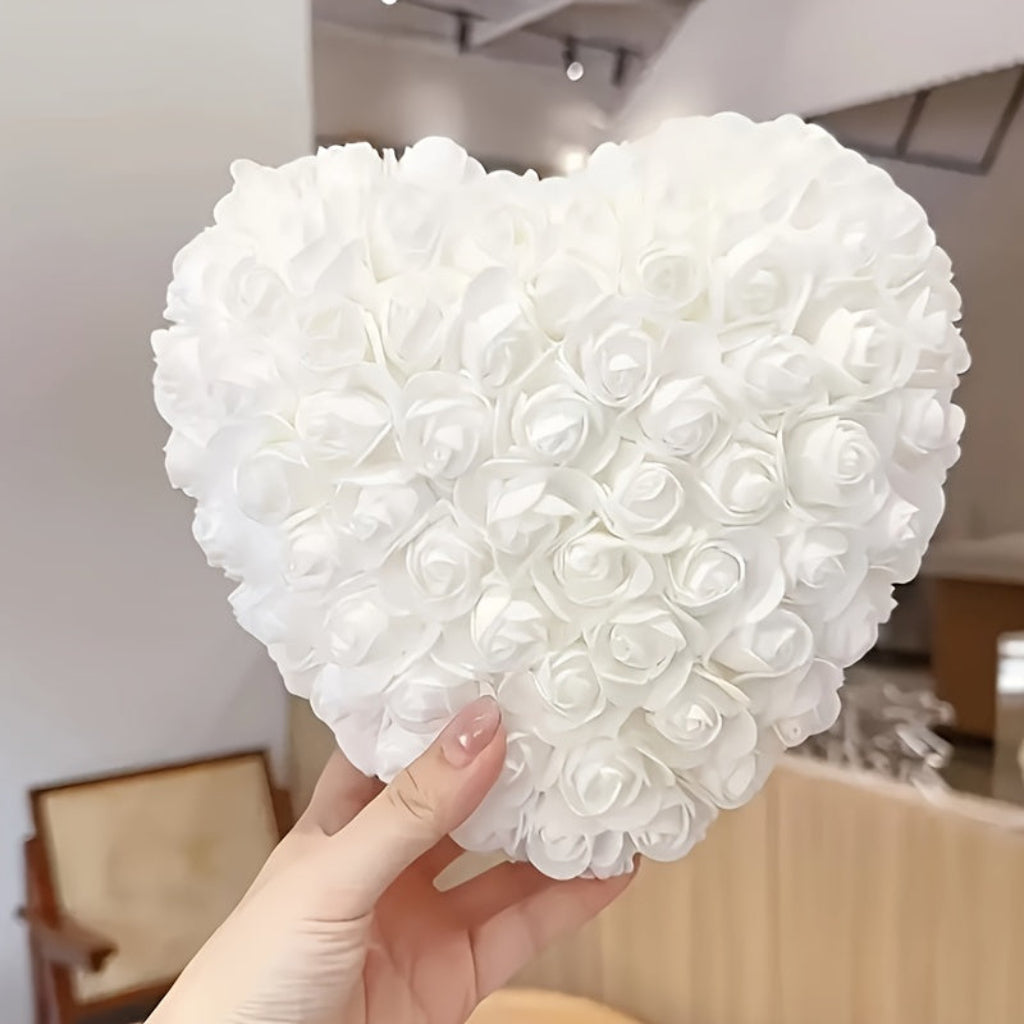 Heartfelt Rose-Shaped Floral Arrangement for Gifting