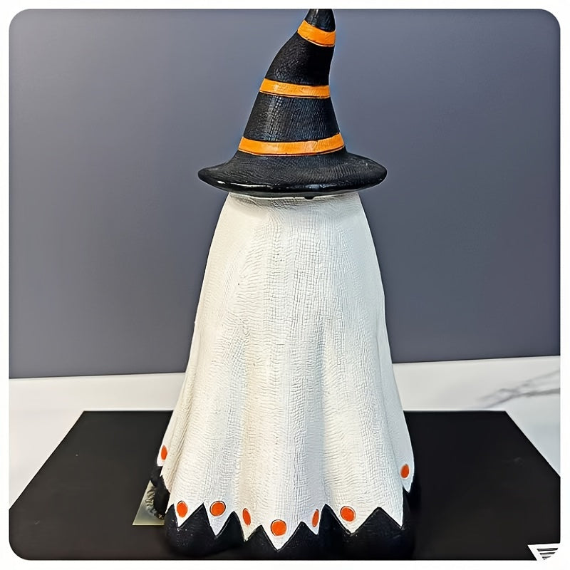 Halloween Resin Pumpkin Statue Tabletop Decor with Art Deco Style