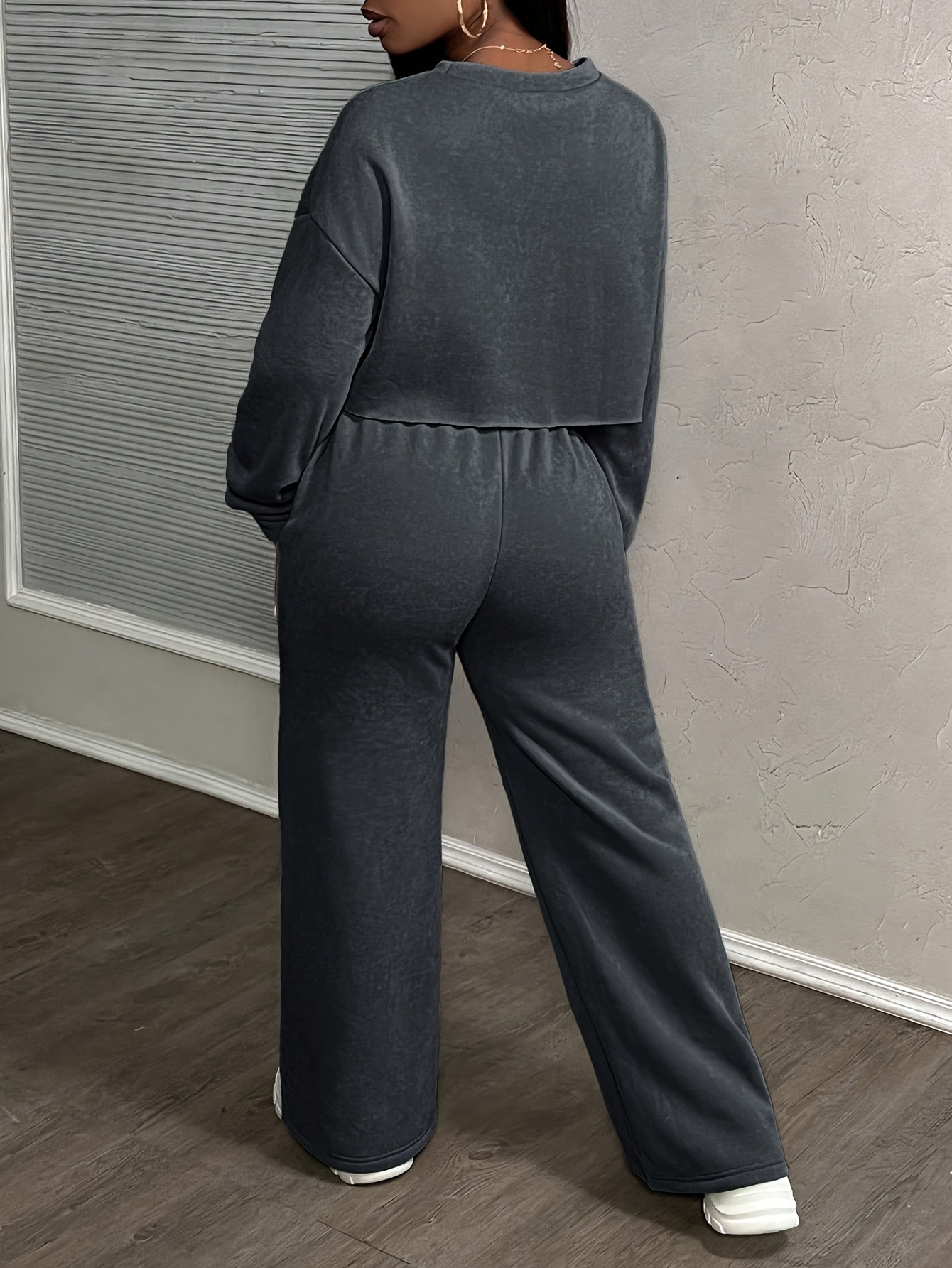 Women’s Sweatshirt Set | Oversized Fit | Comfortable Stretch Fabric | Polyester