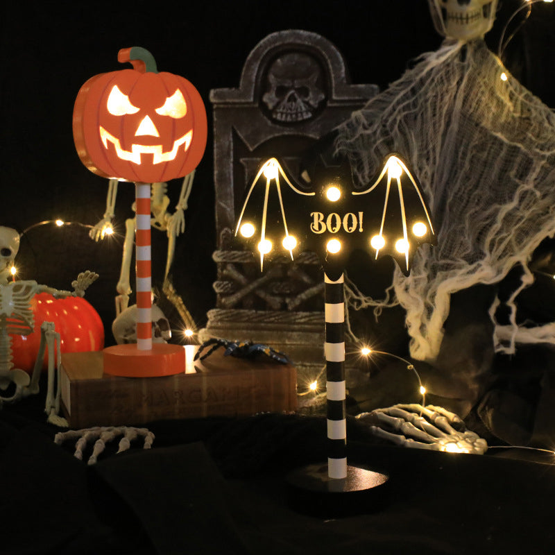 Solar-Powered Outdoor Halloween Lanterns with Spooky Glow