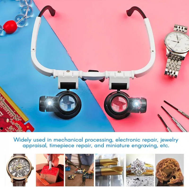 Magnifying Glasses with LED Light - 8x, 15x, 23x Zoom