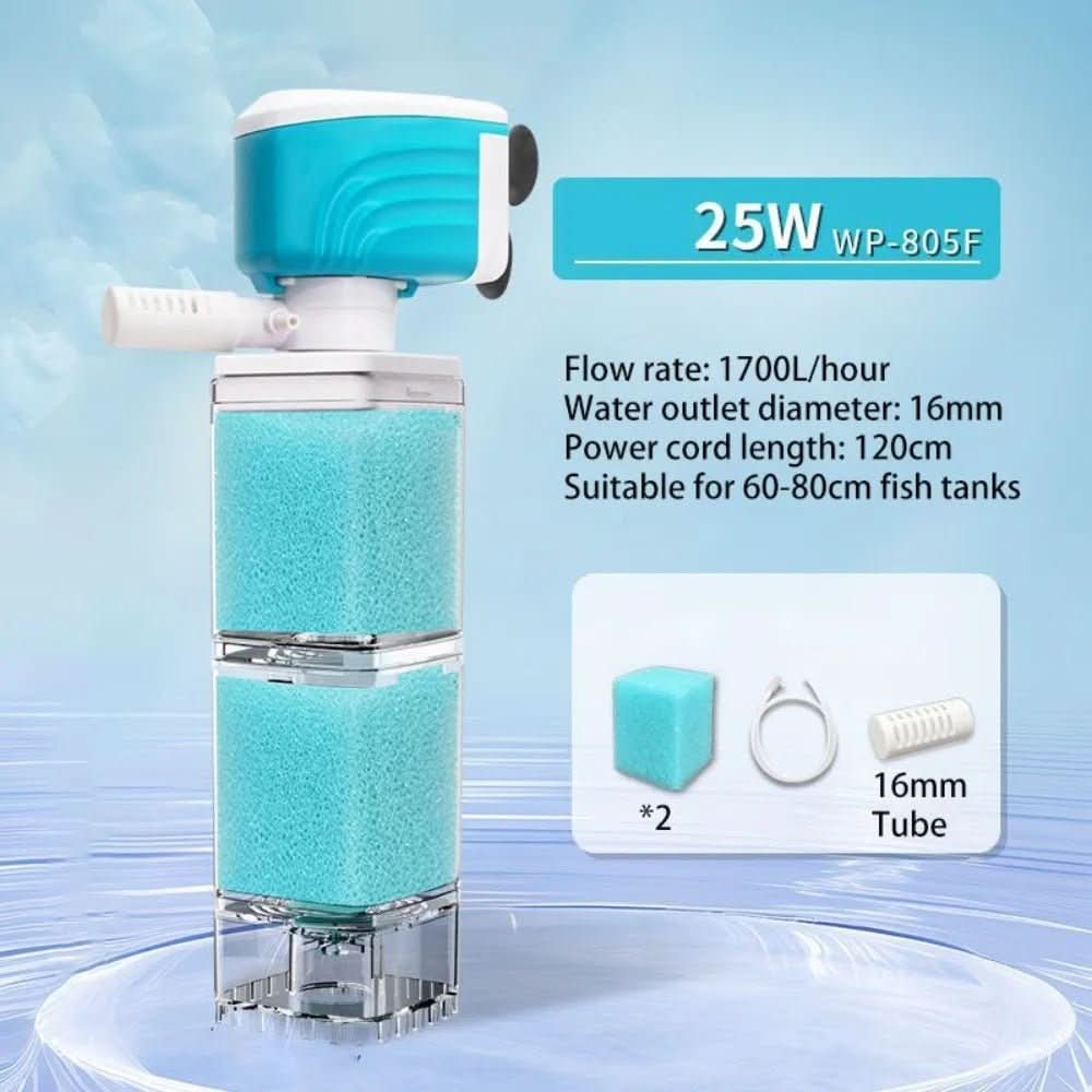 AquaClarity Elite 5-in-1 Filter System for Pristine Aquariums