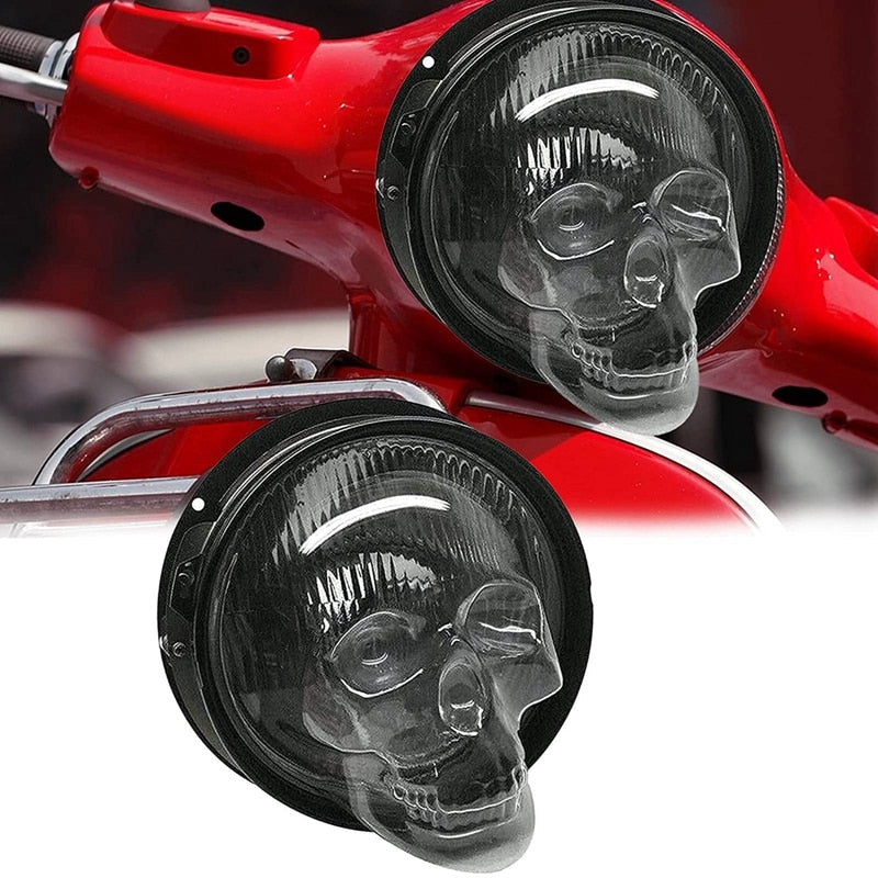 Skull Headlight Covers for Cars Halloween Decor Durable Protection