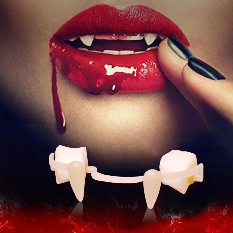 Retractable Halloween Vampire Fangs for Realistic Costume Look