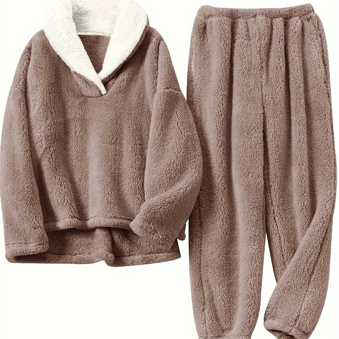 Thermal Pajama Set | Soft & Warm | Cozy Fall Winter Comfort | Polyester