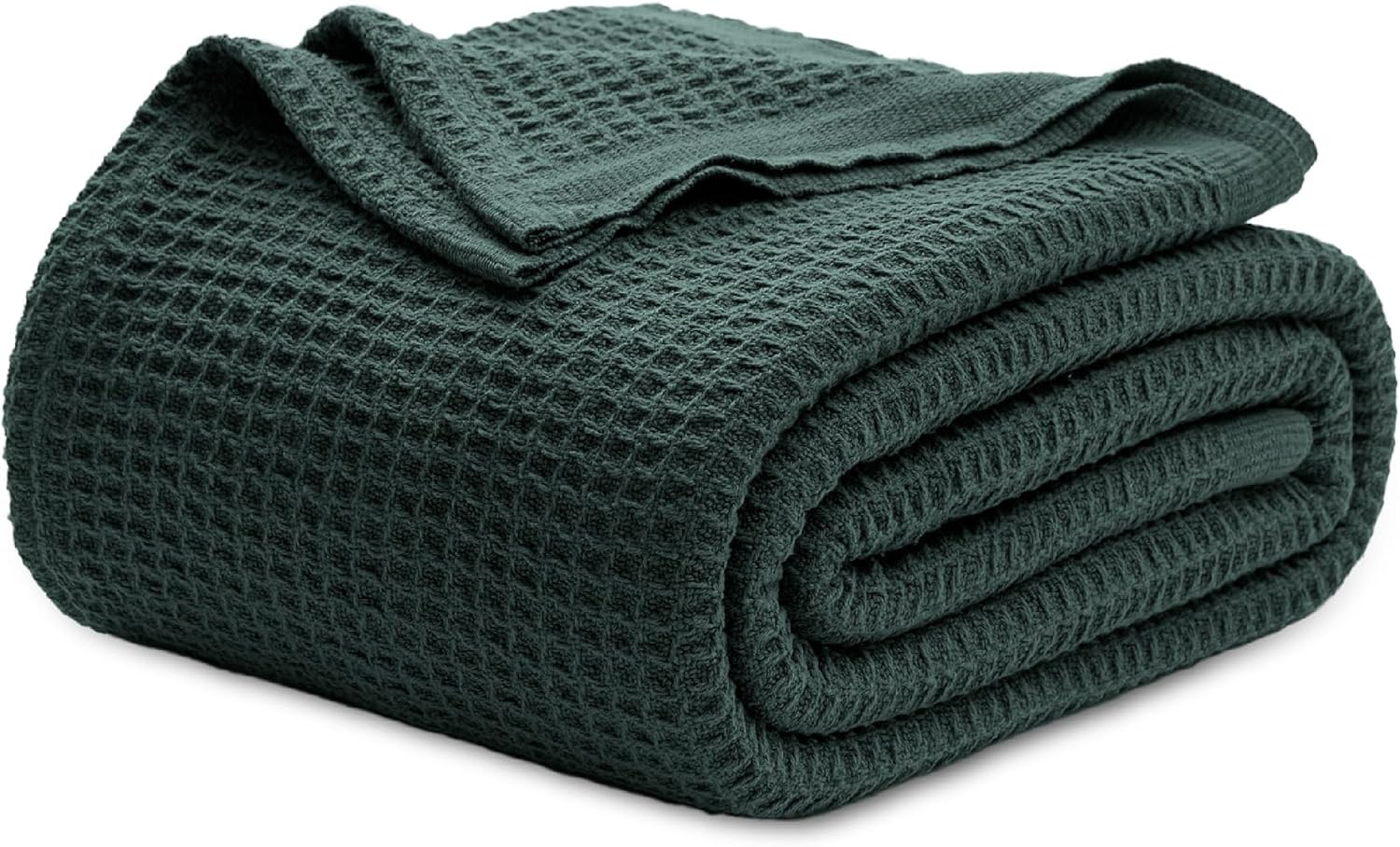 Queen Blanket Made of 100% Cotton with Cooling Waffle Weave for Summer