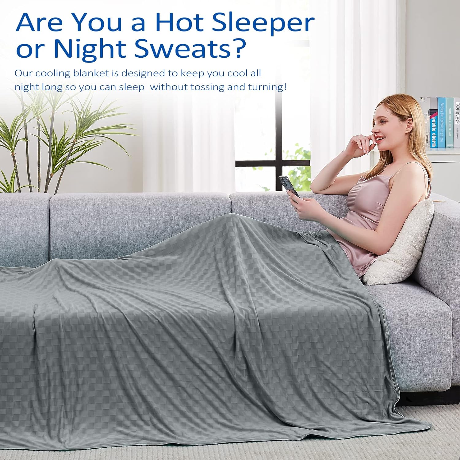 Cooling Blanket for Warm Sleepers with Arc-Chill Technology – Soft, Breathable Comfort Year-Round