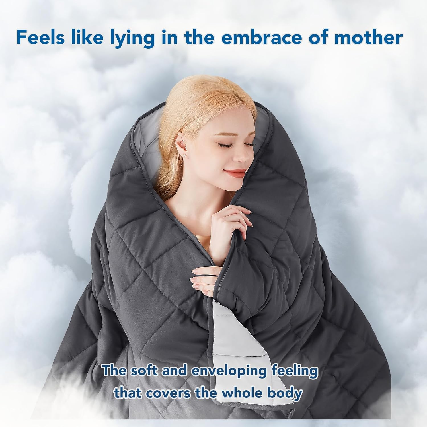 Cooling Microfiber Weighted Blanket for Year-Round Comfort and Relaxation