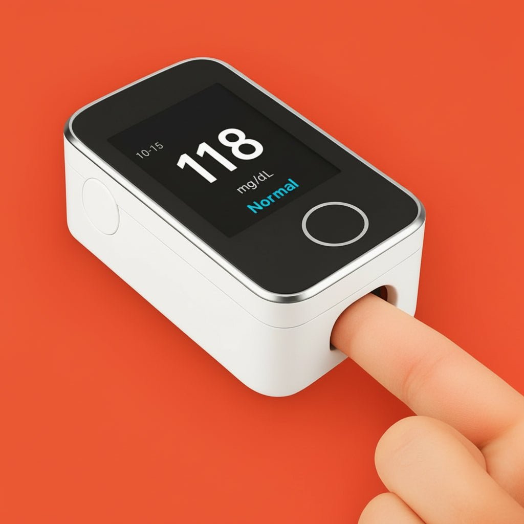 Compact Finger Health Monitor for Quick Oxygen and Pulse Readings