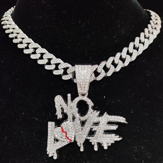 Bold Urban Cuban Link Necklace with 'Fearless' Charm