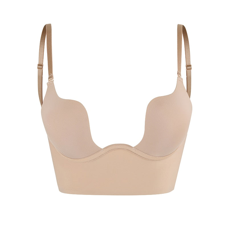 Women’s Seamless Backless Bra | Strapless Design & Molded Cups | Comfortable Fit for Everyday Wear