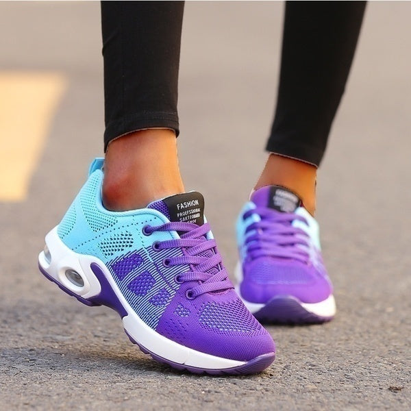 Women’s Orthopedic Sneakers | Breathable Knit Mesh with Visible Heel Air Cushion | Durable Flexible Outsole | Comfortable Fit for All-Day Wear