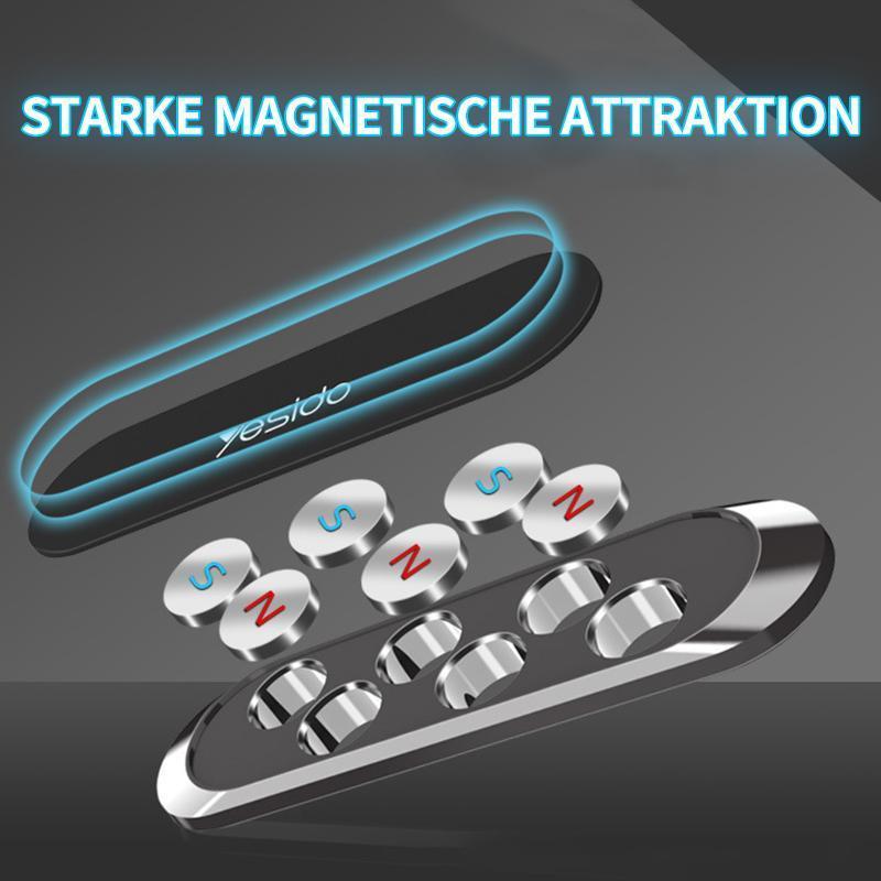 Magnetic Phone Holder | Multi-Magnet Array & Nano-Adhesive Base | 360° Rotation | Protective Silicone Surface