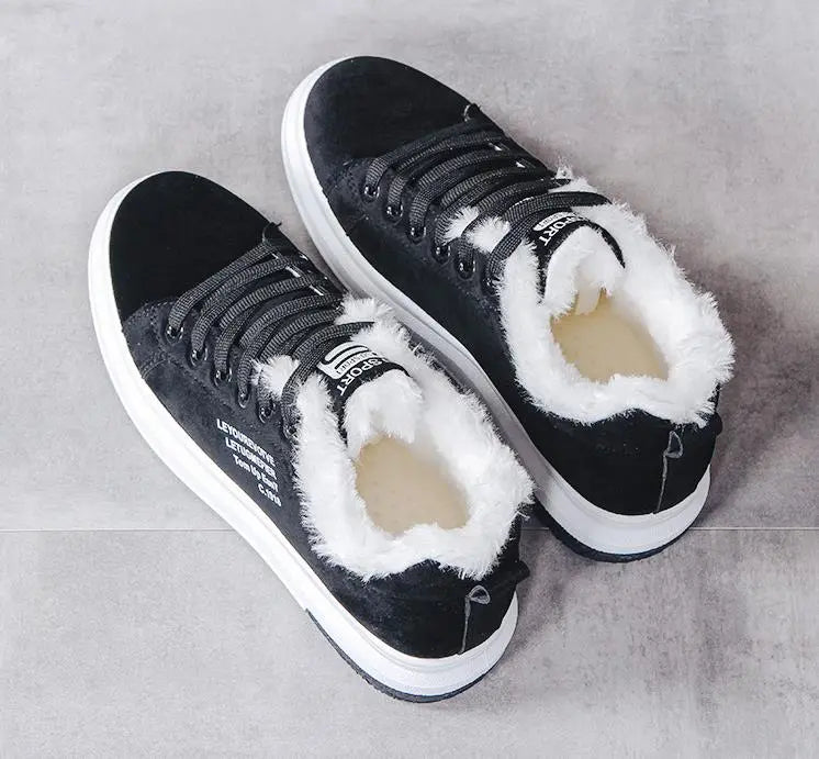 Winter Sneakers | Plush Lining | Warm Comfort All Day | Synthetic