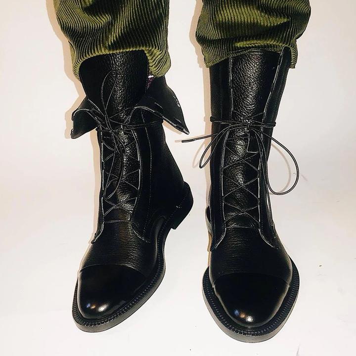 Women’s Ankle Boots | Eco-Leather Lace-Up with Cap Toe | Cotton Lining & Lightweight Sole | Removable Insole