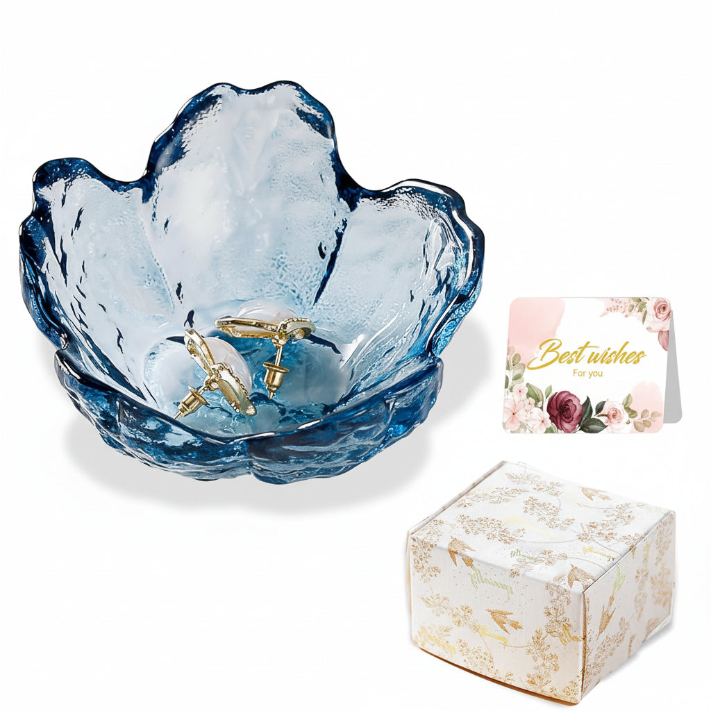 Charming Floral Ceramic Jewelry Organizer and Ring Holder