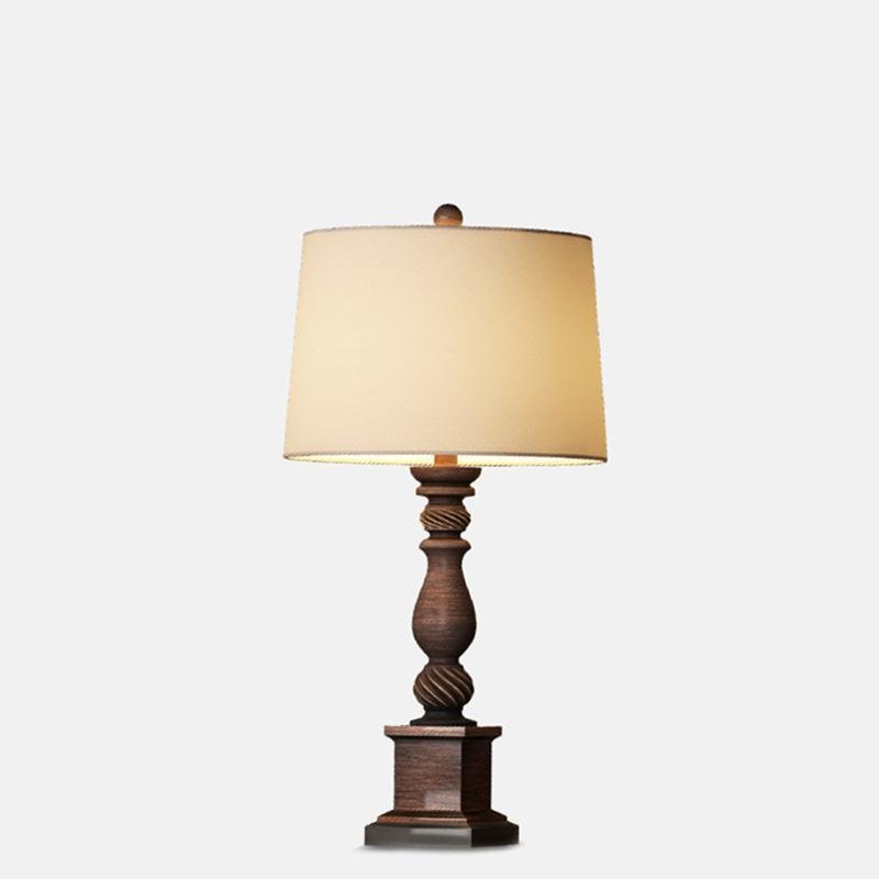24 inch Traditional Rustic Bronze Resin Table Lamp