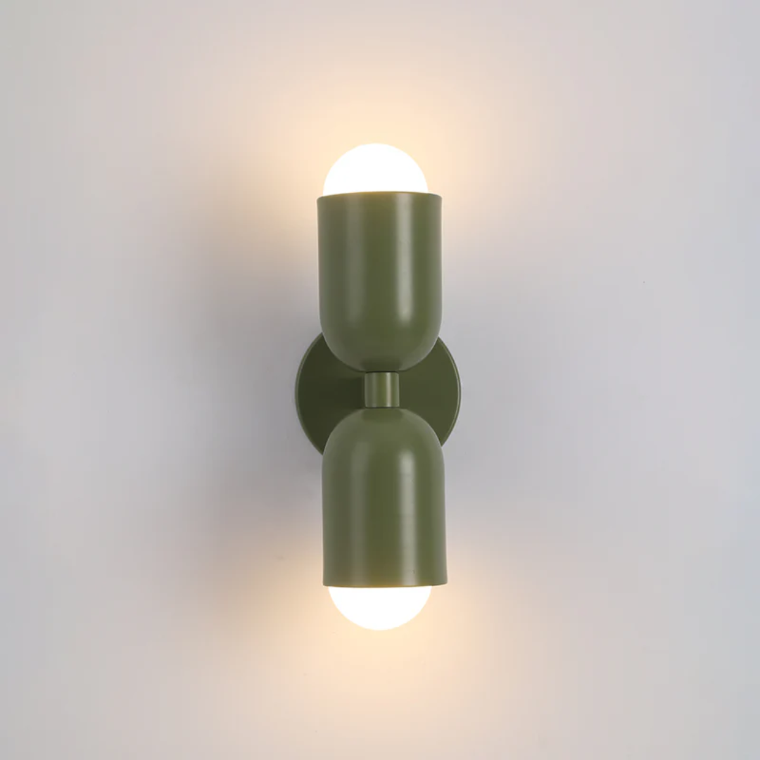 Elegant LED Wall Light Fixture with Dual Warm White Illumination