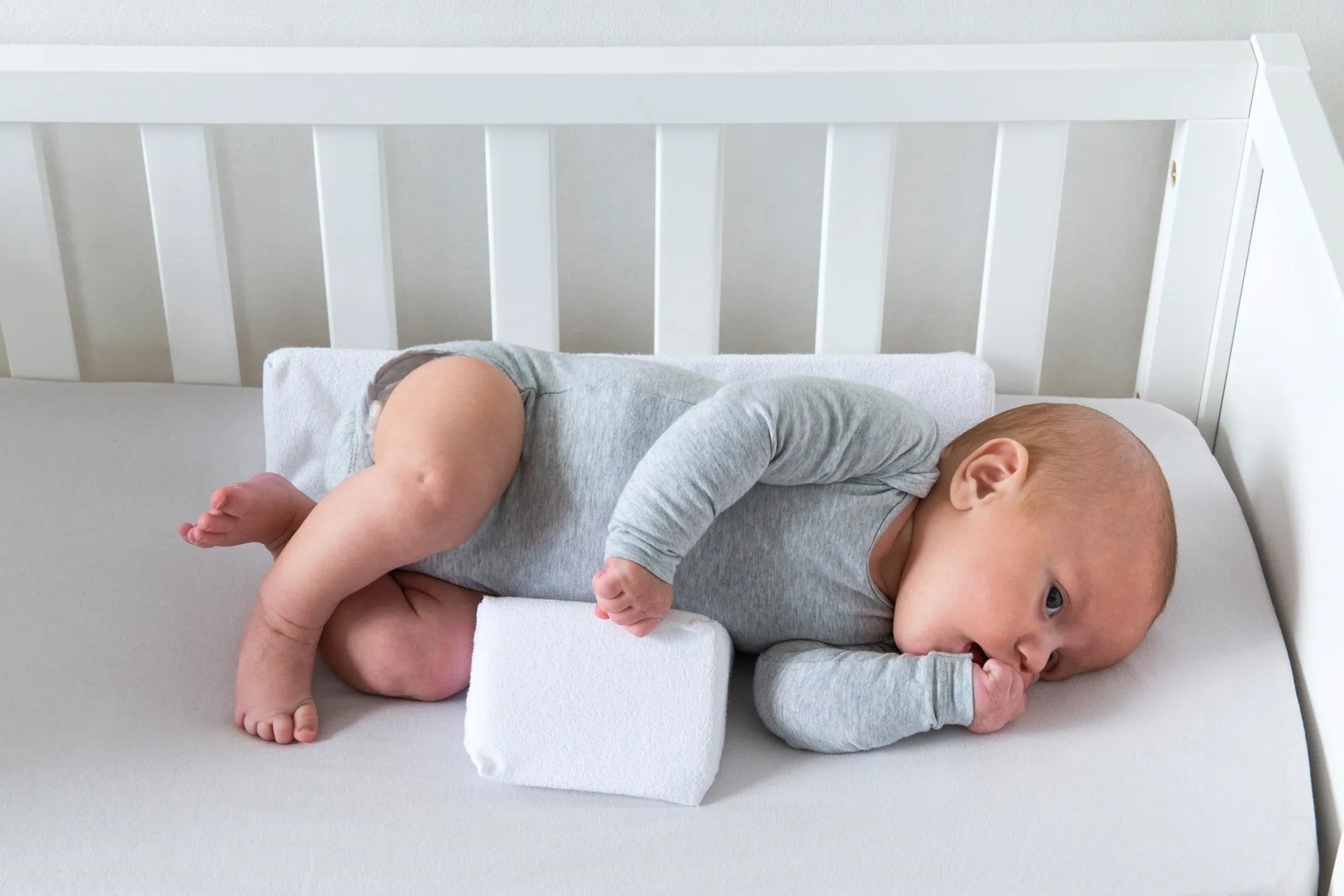 Infant Support Wedge Pillow to Prevent Rolling
