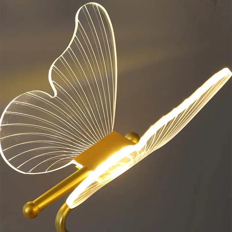 Acrylic Winged Table Lamp with LED – Cozy Decorative Lighting