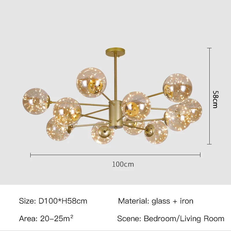 Elegant Sphere Chandelier for Luxurious Living Spaces