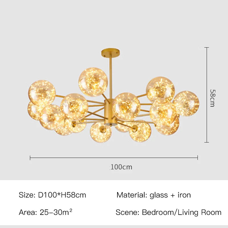 Elegant Sphere Chandelier for Luxurious Living Spaces