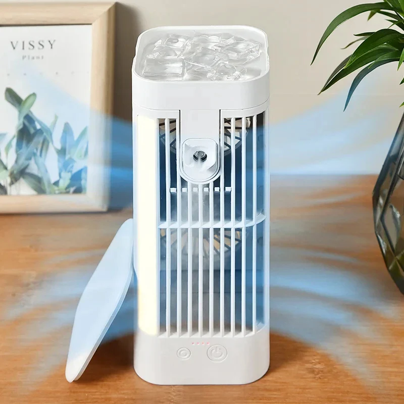 Compact Desk Fan with Mist Spray for Ultimate Coolness