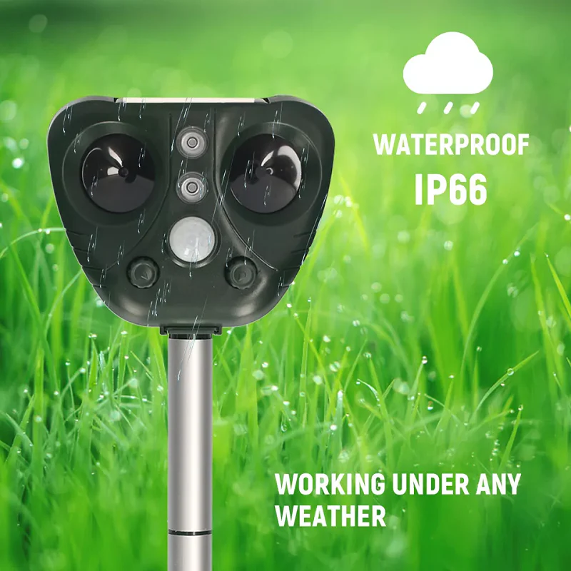 Solar-Powered Ultrasonic Bird Deterrent System