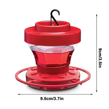 Vibrant 16oz Hummingbird Feeder with Ant Shield & No-Spill Design