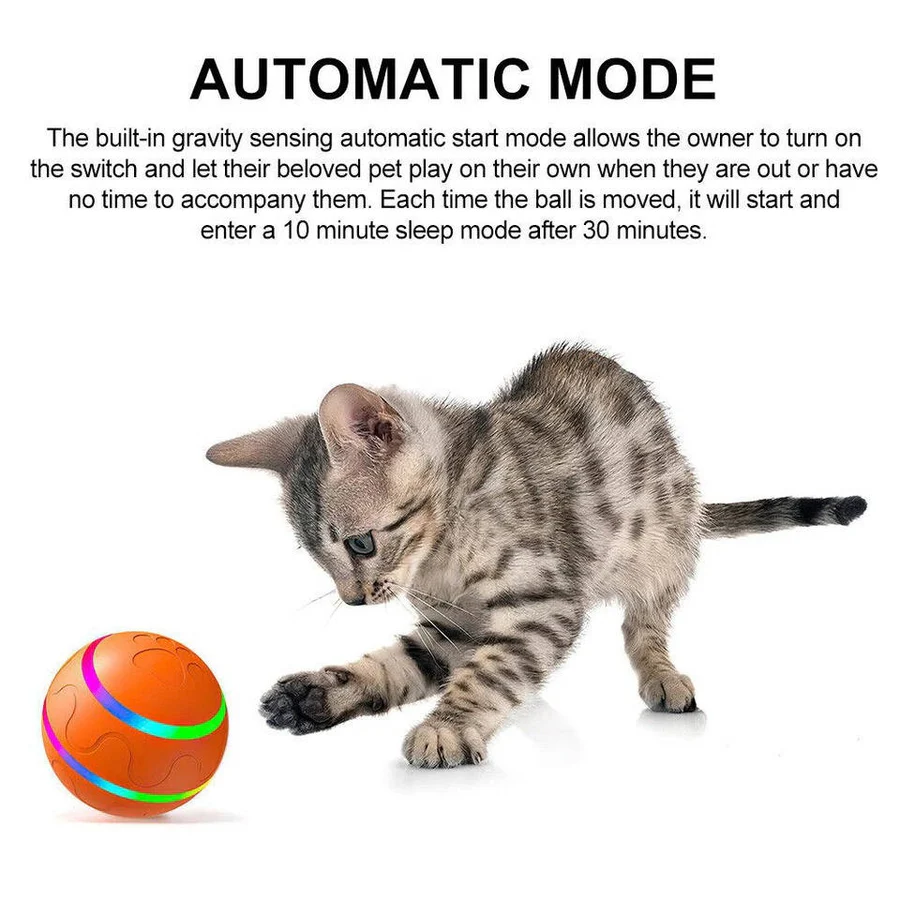 Smart Play Ball for Dogs and Cats - Interactive Fun