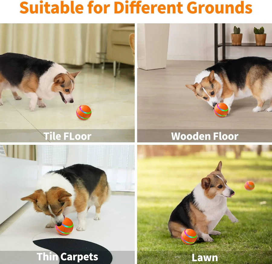 Smart Play Ball for Dogs and Cats - Interactive Fun