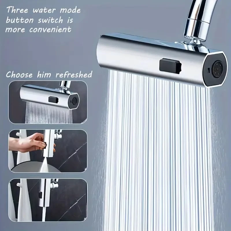 Stylish and Efficient Splash-Resistant Faucet Adapter