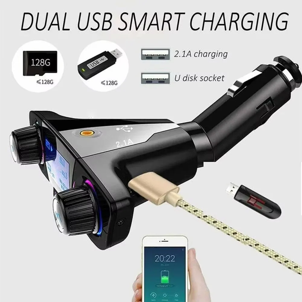 SmartDrive Bluetooth FM Transmitter with Dual USB Charging