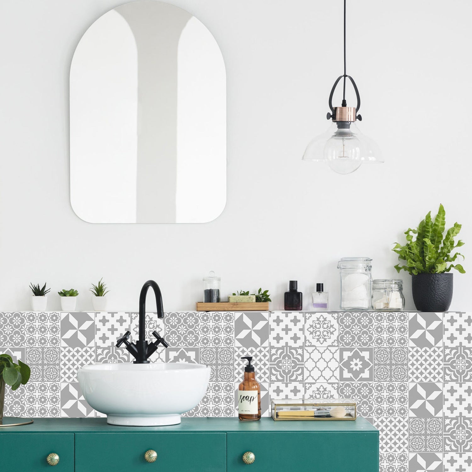 24-Piece Taavita Mandala Tile Set