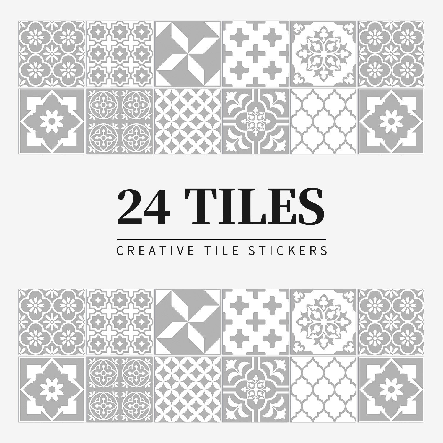 24-Piece Taavita Mandala Tile Set