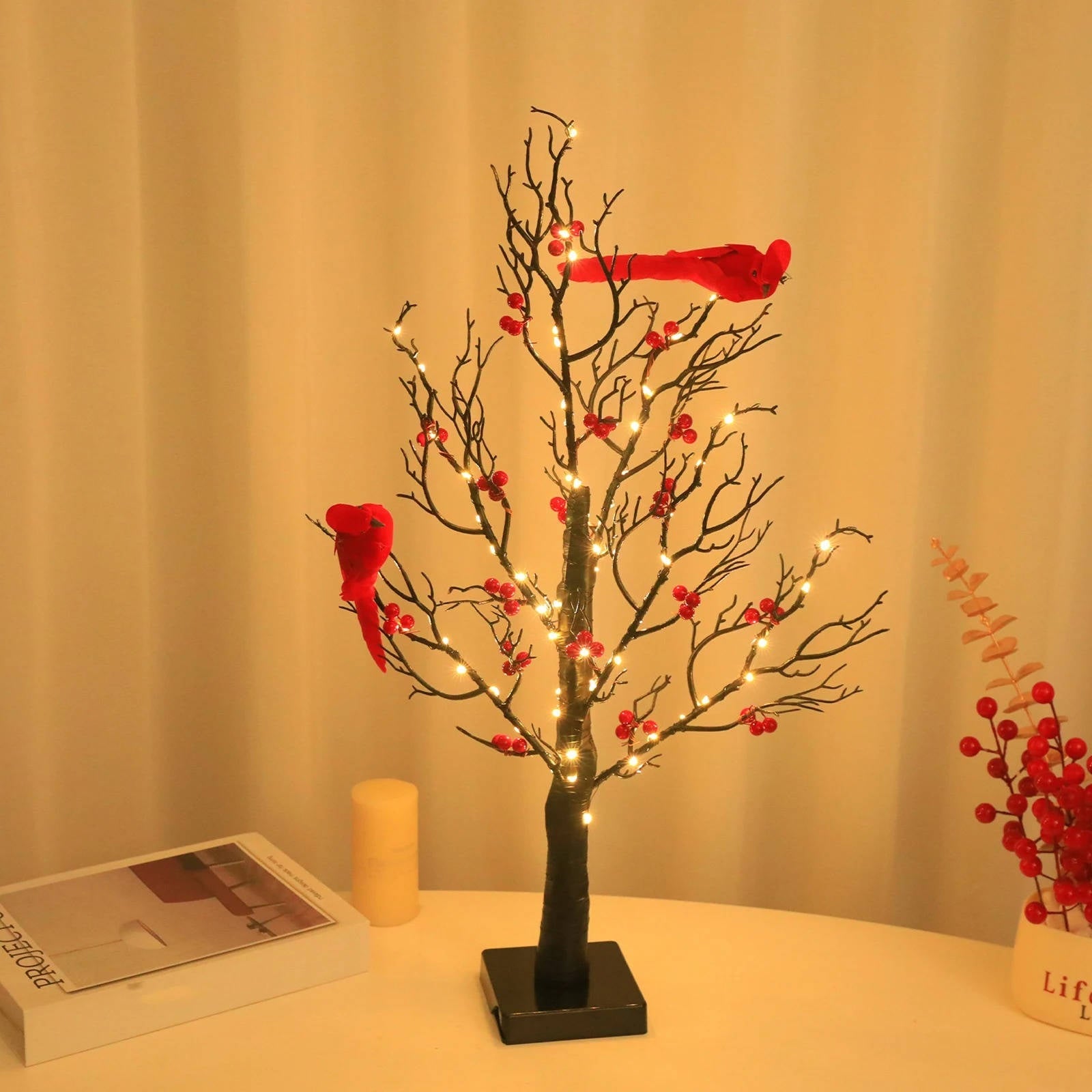 Decorative Glowing Tree Accents