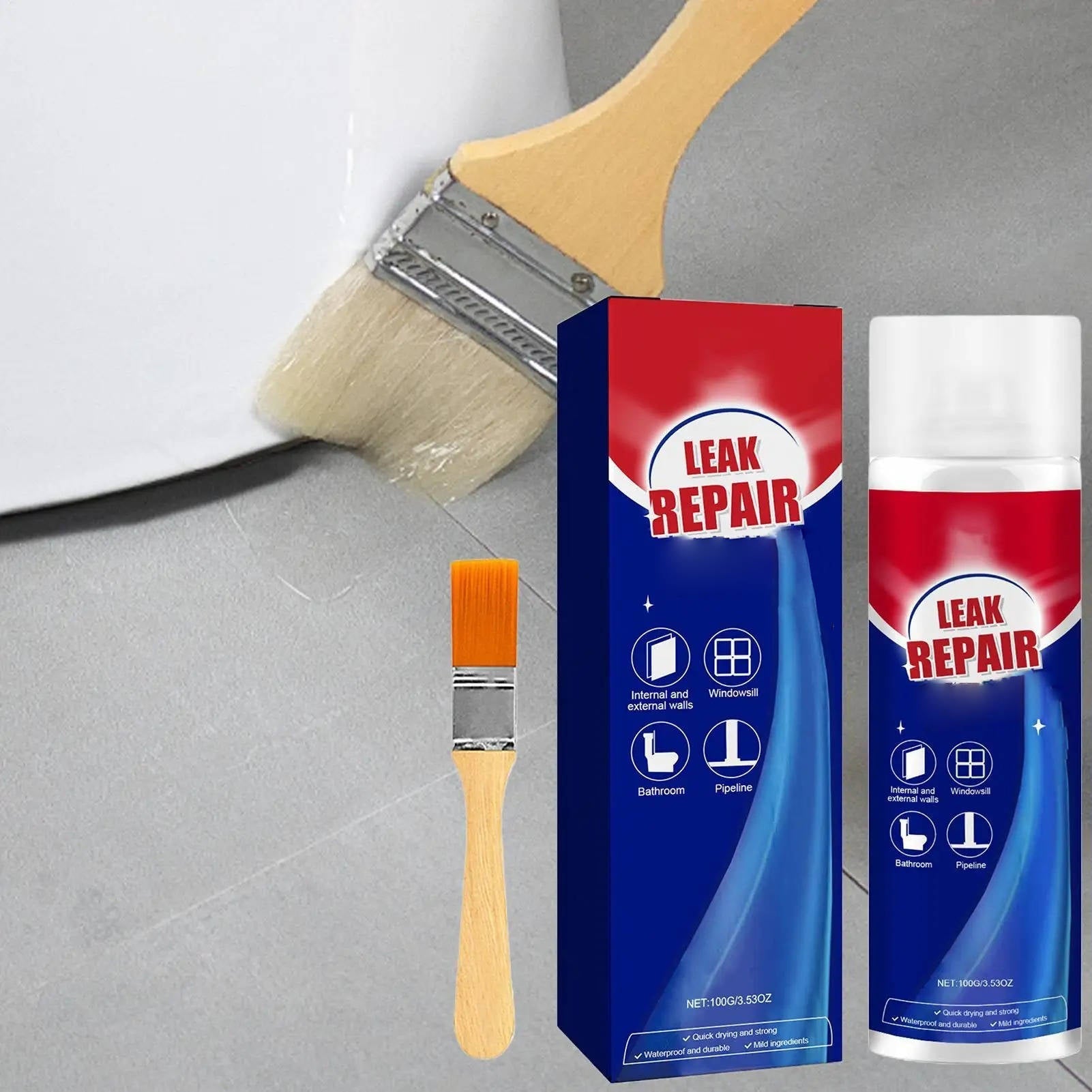 Dual Pack All-Weather Leak Fixing Sealant Spray