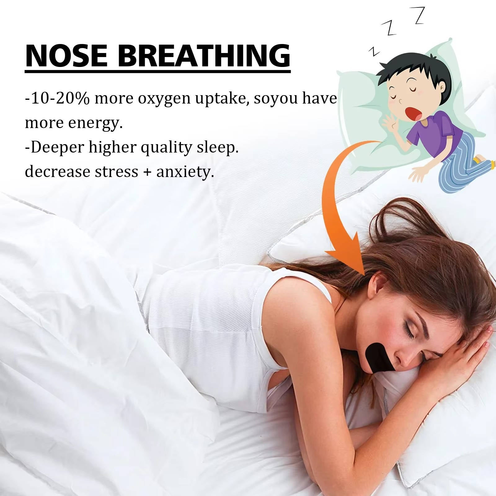 Anti-Snoring Mouth Tape for Better Sleep
