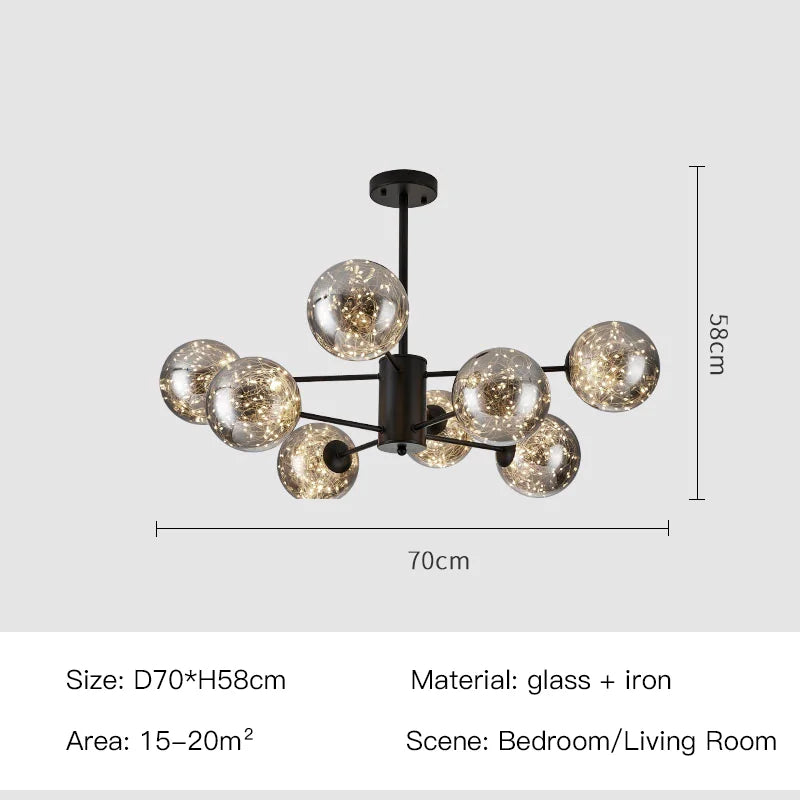 Elegant Sphere Chandelier for Luxurious Living Spaces