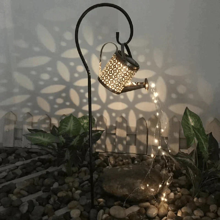 Watering Can Shaped Solar Light with Rain Sound for Gardens